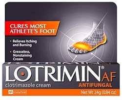 Lotrimin AF Antifungal Cream for Athlete's Foot, .85-Ounce Tubes (Pack of 2)
