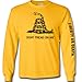 Longsleeve Shirt Don't Tread On Me - Yellow