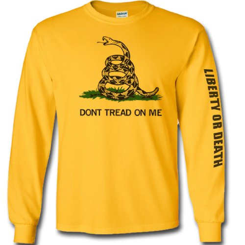 Longsleeve Shirt Don't Tread On Me - Yellow
