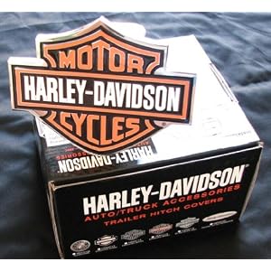 Harley-Davidson Premium Hitch Cover - Black/Orange
