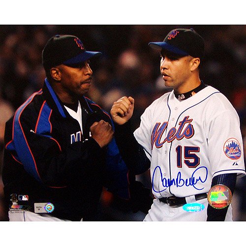Steiner Sports New York Mets Carlos Beltran Autographed 8X10 Celebration Photo With Willie Randolph