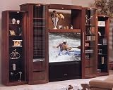 Entertainment Center Prelude Collection Plus for Rear Projection TV - High Gloss Black