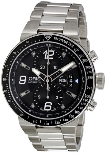 Oris Men's 67976144164MB WilliamsF1 Team Black Chronograph Day Date Dial Watch