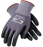 ATG 34-874/M MaxiFlex Ultimate - Nylon, Micro-Foam Nitrile Grip Gloves - Black/Gray - Medium - 12 Pair Per Pack