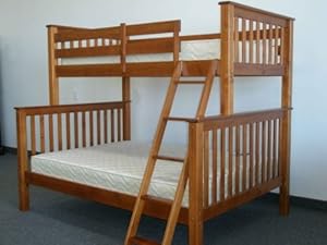 Bunk Bed Twin over Full Mission style in Expresso from Bedz King