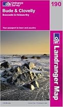 Bude and Clovelly, Boscastle and Holsworthy (OS Landranger Map)
