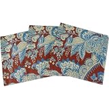Red Paisley Baroque Napkins Pack Luncheon Size 6.5 by 6.5 inches, pack of 20