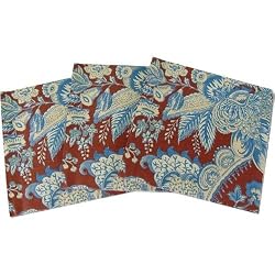 Red Paisley Baroque Napkins Pack Luncheon Size 6.5 by 6.5 inches, pack of 20