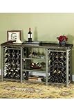 Kingston 60w Wine Console With Brown Marble Top