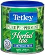 Tetley Pure Peppermint Herbal Tea, Caffeine Free, 20-Count Tea Bags (Pack of 6)