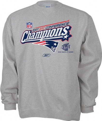 Buy New England Patriots 2007 AFC Conference Champions Locker Room Crewneck Sweatshirt