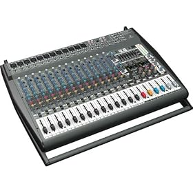 Behringer Europower PMP6000 1600-Watt 20-Channel Powered Mixer with Dual Multi-FX Processor and FBQ... by 