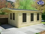 from Dunster House Dunster House Avon 500F Sunlight 130mm Log Cabin 3m x 5m