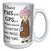 Hilarious Aunty Acid PMS GPS Large Coffee Mug, 15-Ounce Cup lm43883 - Funny, Unique Gag Gifts for Office Coworkers, Women - Tree-Free Greetings