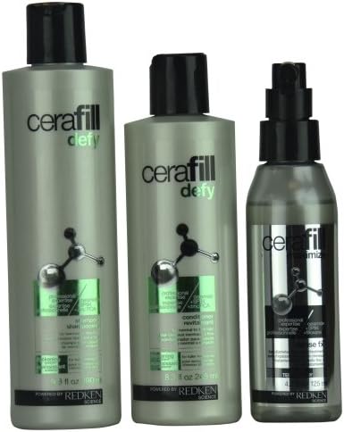 REDKEN by Redken 3 PIECE SET-- CERAFILL DEFY INSTANT THICKENING KIT FOR NORMA... (Package of 3 )