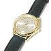 Automatic Gold Tone Gents Leather Strap Dress Watch