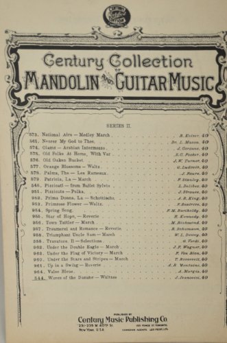 Century Collection MANDOLIN and GUITAR MUSIC - Series II - #544 WAVES OF THE DANUBE - WALTZES by J. Ivanovici