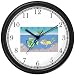 Bahamas - Tropical Fish - Suba Diving (Diver) Wall Clock by WatchBuddy Timepieces (Hunter Green Frame)