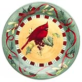 Lenox Winter Greetings Everyday Stoneware Cardinal Dinner Plate by Lenox
