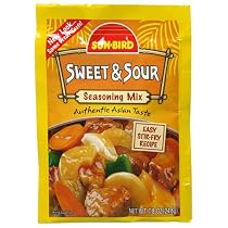 Sun Bird Seasoning Mix, Sweet & Sour, 7/8-Ounce Packets (Pack of 24)
