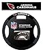 Fremont Die NFL Arizona Cardinals Poly-Suede Steering Wheel Cover, Fits Most Standard Size Steering Wheels, Black/Team Colors