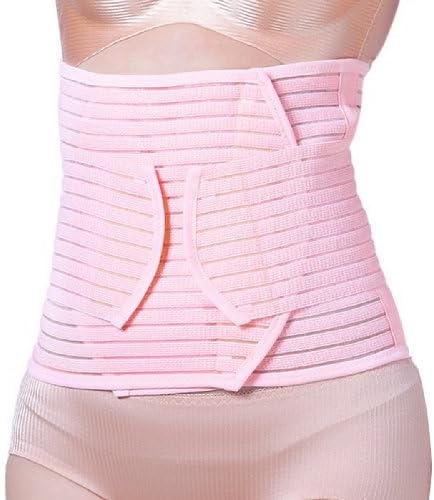 Fasidi Women Post Natal Cincher Girdle Corset Postpartum Slim Slimming Tummy Belt Asian Size M - Pink