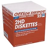Office Depot(R) 3 1/2 Bulk Diskettes, IBM(R) Format, DS/HD, Black, Box Of 25