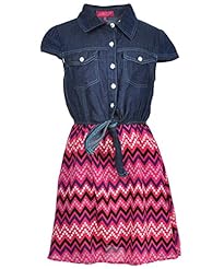 Toddler Cotton/Polyester Belted  Dress
