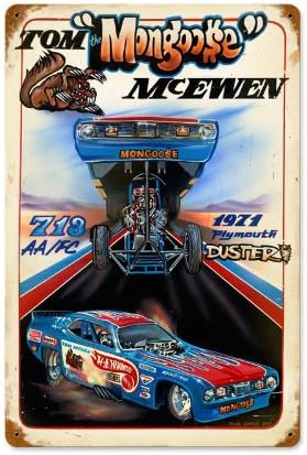 Past time signs mongoose hot wheels vintage metal sign tmc004