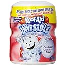 Kool-Aid Drink Mix, Sugar Sweetened Invisible Cherry, 19 Ounce Container (Pack of 6)