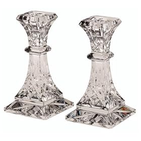 Waterford Crystal Lismore 6-Inch Candlestick Holders, Set of 2