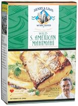 Henry & Lisa's Natural Seafood Wild South American Mahimahi With Caribbean Marinade, 9-Ounce Boxes (Pack of 6)