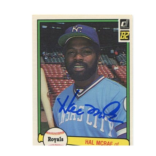 Hal McRae Autographed/Signed 1982 Donruss Card