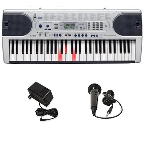 Casio LK45 Lighted Keyboard with Power Supply and Microphone product image