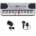 Casio LK45 Lighted Keyboard with Power Supply and Microphone