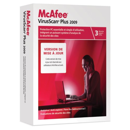 Mise à Jour McAfee VirusScan Plus 2009 - 3 postes