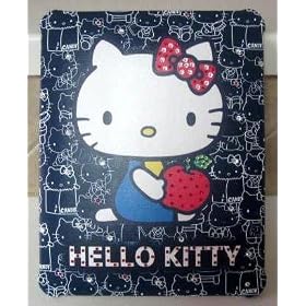 HELLO KITTY IPAD CASE WITH SWAROVSKI CRYSTAL BLING COVER FOR IPAD