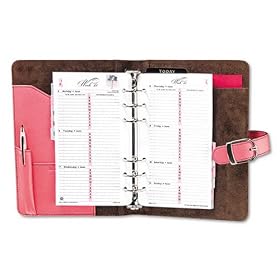 Day-Timer 48437 Pink Ribbon Starter Set, One Month/Spread, 3-3/4 x 6-3/4, Pink