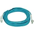 10Gb Fiber Optic Cable, LC/SC, Multi Mode, Duplex - 10 Meter (50/125 Type) - Aqua