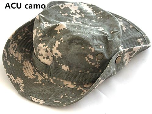 Amastly 6 Colors Of Tactical Military Camouflage Boonie Hat for Outdoor Or Fishing ACU Camo