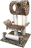 Go Pet Club Cat Tree Condo House, 18W x 17.5L x 28H Inches, Leopard