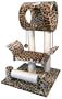 Go Pet Club Cat Tree Condo House, 18W x 17.5L x 28H Inches, Leopard