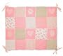 Detailreiche Patchworkdecke pink Baby Kuscheldecke 85*105