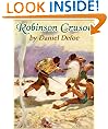 ROBINSON CRUSOE by Daniel Defoe: With classic illustrated (Annotated & Free Audio-Book Link)
