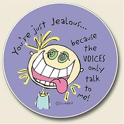 You're Just Jealous, Voices in My Head Auto Coaster, Single Coaster for Your Car