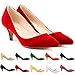 ZriEy Delicacy Professional Womens Glossy Close Toe Dress Mid Heel Pump Crocodile Grain