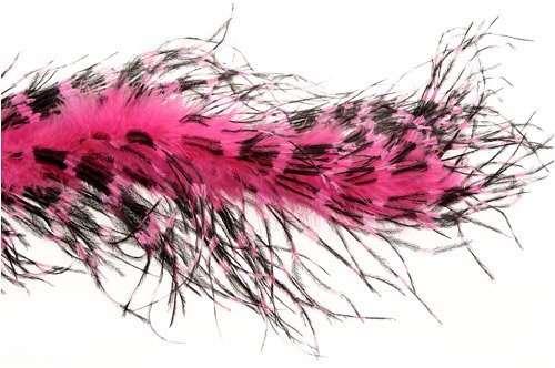 Adult's Pink/Black Ostrich Feather Costume Boa