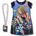 Hannah Montana "Rockstar" Purple Dorm Shirt with backstage pass for girls