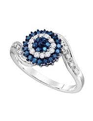 0.50CT BLUE DIAMOND FAHION RING