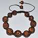 Swarovski Smoke Topaz 12mm Pave Ball Beads Shamballa Bracelet By Briannabeads - AS85